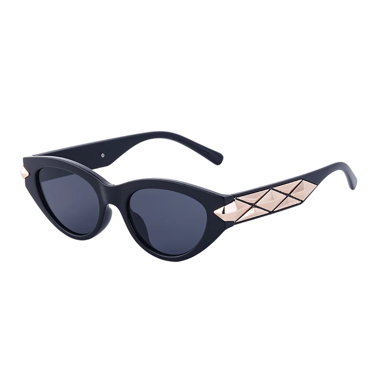Retro Cat Eye Sunglasses Trendy Street Photos UV Resistant Smart Sun Glasses Cross-border Wholesale For Women