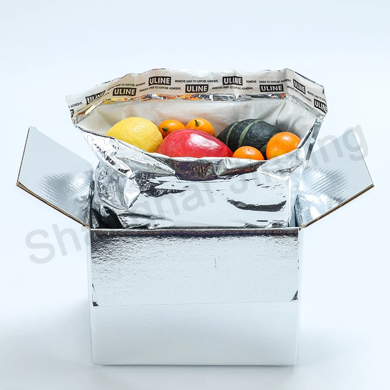 Sausage Ship Containers Foam Insulated Aluminum Foil Carton Custom Thermal Food Container Hot or Cold for Hours Packaging Box