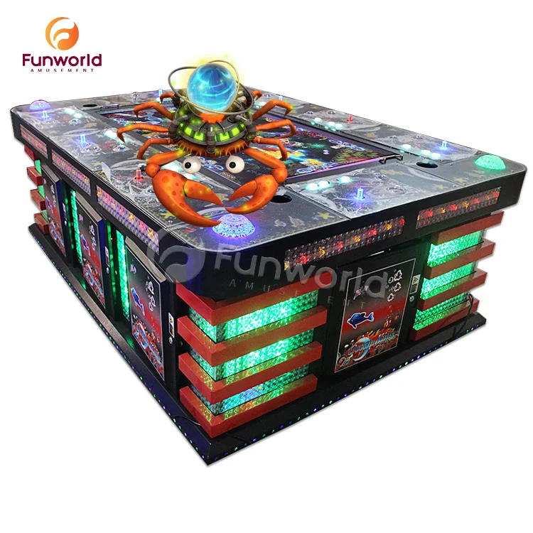 Luxury 2/4/6/8 Player Fish Game Table USA Fire Kirin Games Arcade Fish Table For Sale