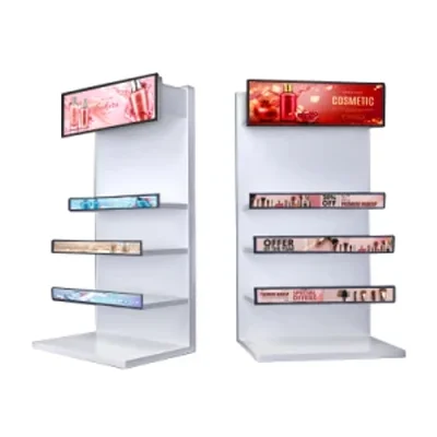 Supermarket Ultra Wide Strip Shelf Edge Advertising Digital Signage Monitor Type Stretched Bar Lcd Display Screen
