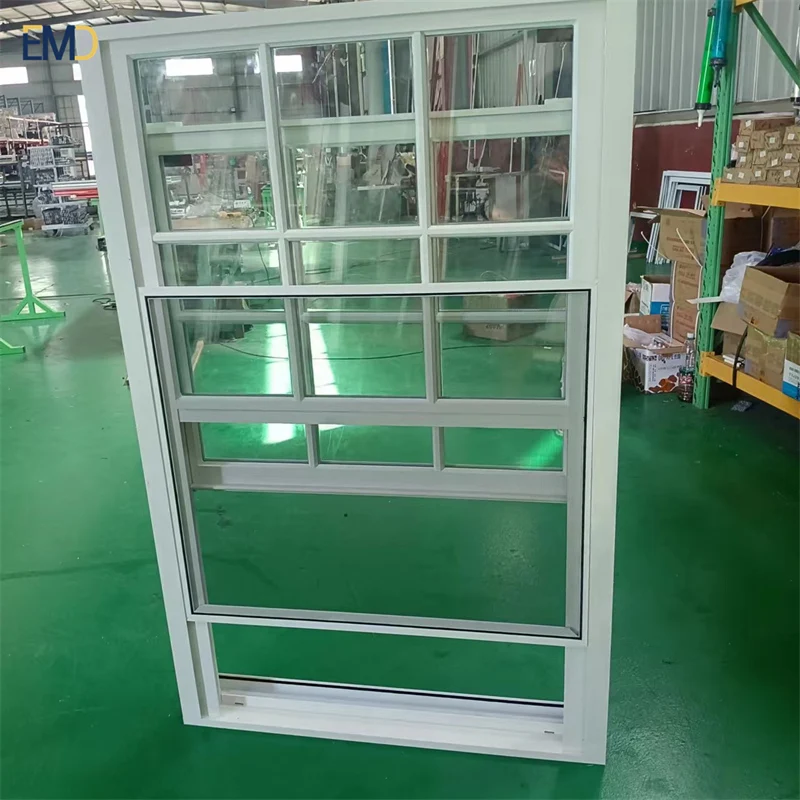 Security Impact Proof Double Glazed UPVC Windows PVC Vinyl Frame Glass PVC Windows and Doors