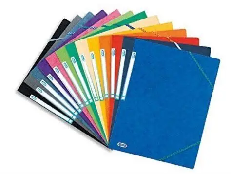 Hot Sale Wholesale Price Paper File Folder with Elastic Closures A variety of Colors Available for Selection