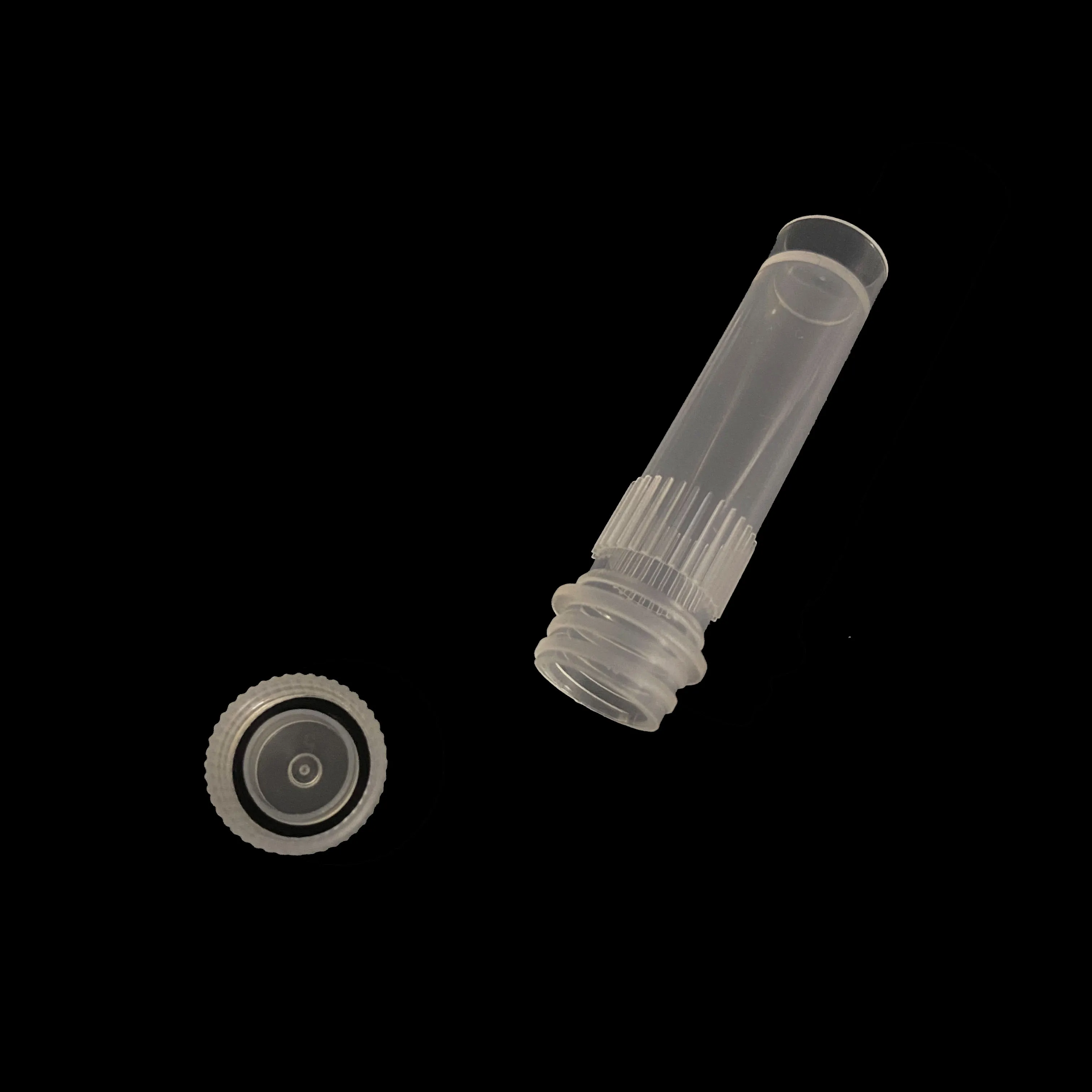 Laboratory Plastic Flat Bottom Cryovial Tube 0.5ml 1ml 1.5ml 1.8ml 2ml Micro Cryogenic Vial Tube with Screw Lid Cryotube