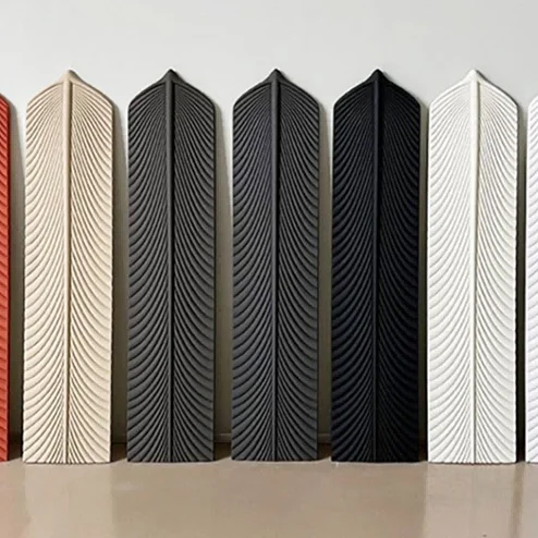 Fast Construction Super Lightweight Easy Transportation Polyurethane Pu Stone Veneer Cultural feathers Stone Panel