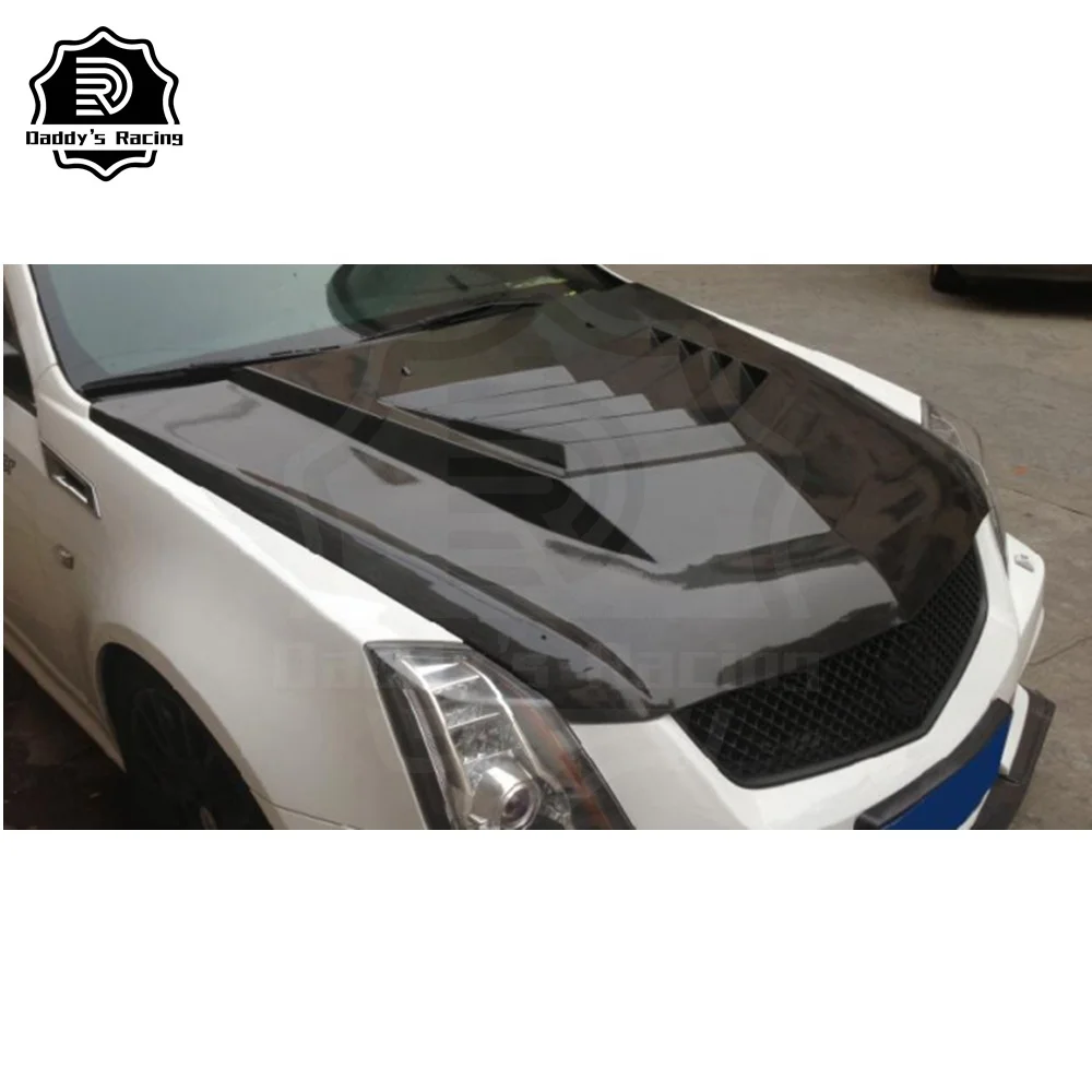 DD Style Carbon Fiber Front Hood Bonnet Fit For Cadillac CTS-V 2011-2013 Engine Cover High Quality