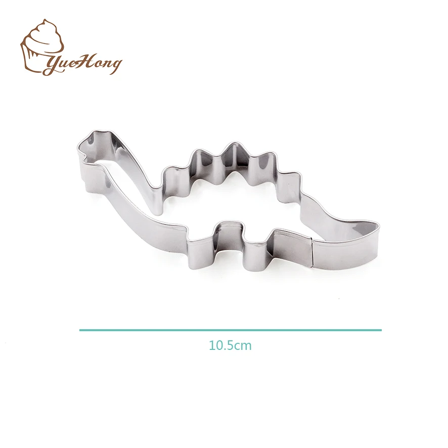 customized baking tools 3d cookie cutterstainless steel Dinosaur Shape Cookie cutter set