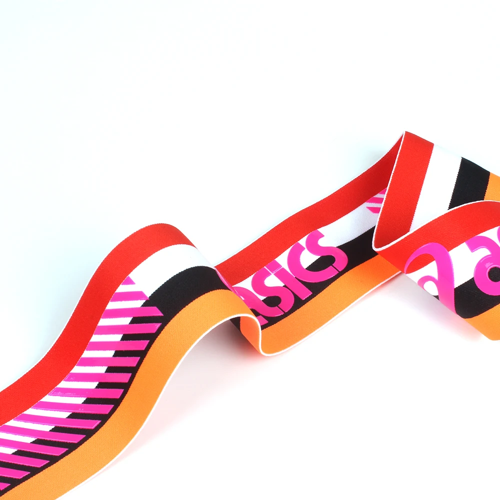 Factory High Elastic Webbing Straps 6.4Cm Glue Dripping Anti-skid Elastic Tapes