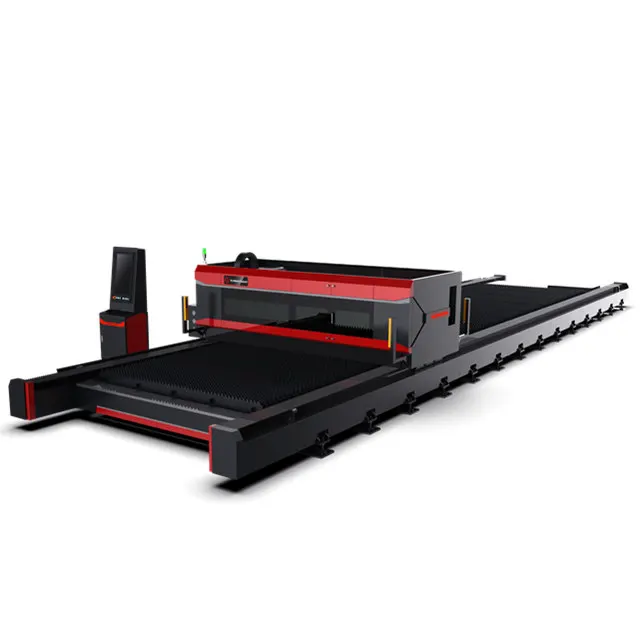 Custom large format high power sheet metal fiber laser cutting machine for steel structure