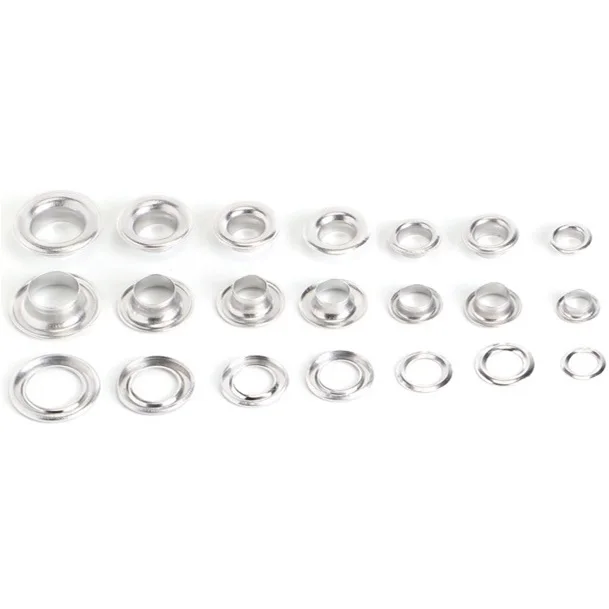 Hollow Rivets Thickened Air Eyelet 100 Sets with Tool Advertising Truck Tarp Buckle Shoe Eyelets Canvas Buttonhole