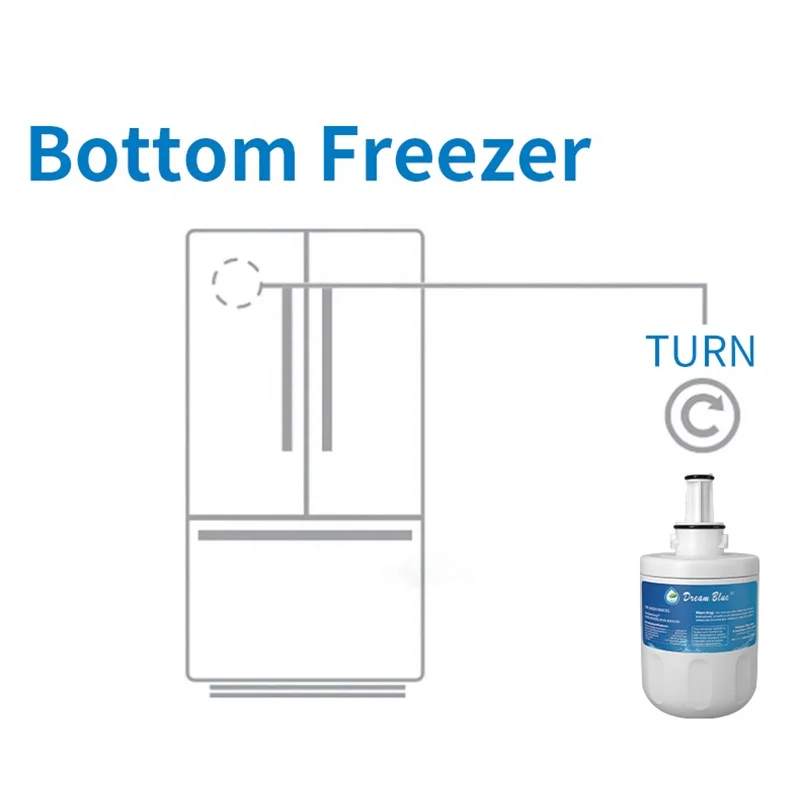 NSF42 NSF372 CE SDS High Quality Activated Post Carbon Granul Replacement Refrigerator Water Filter for Samsung DA29-00003G