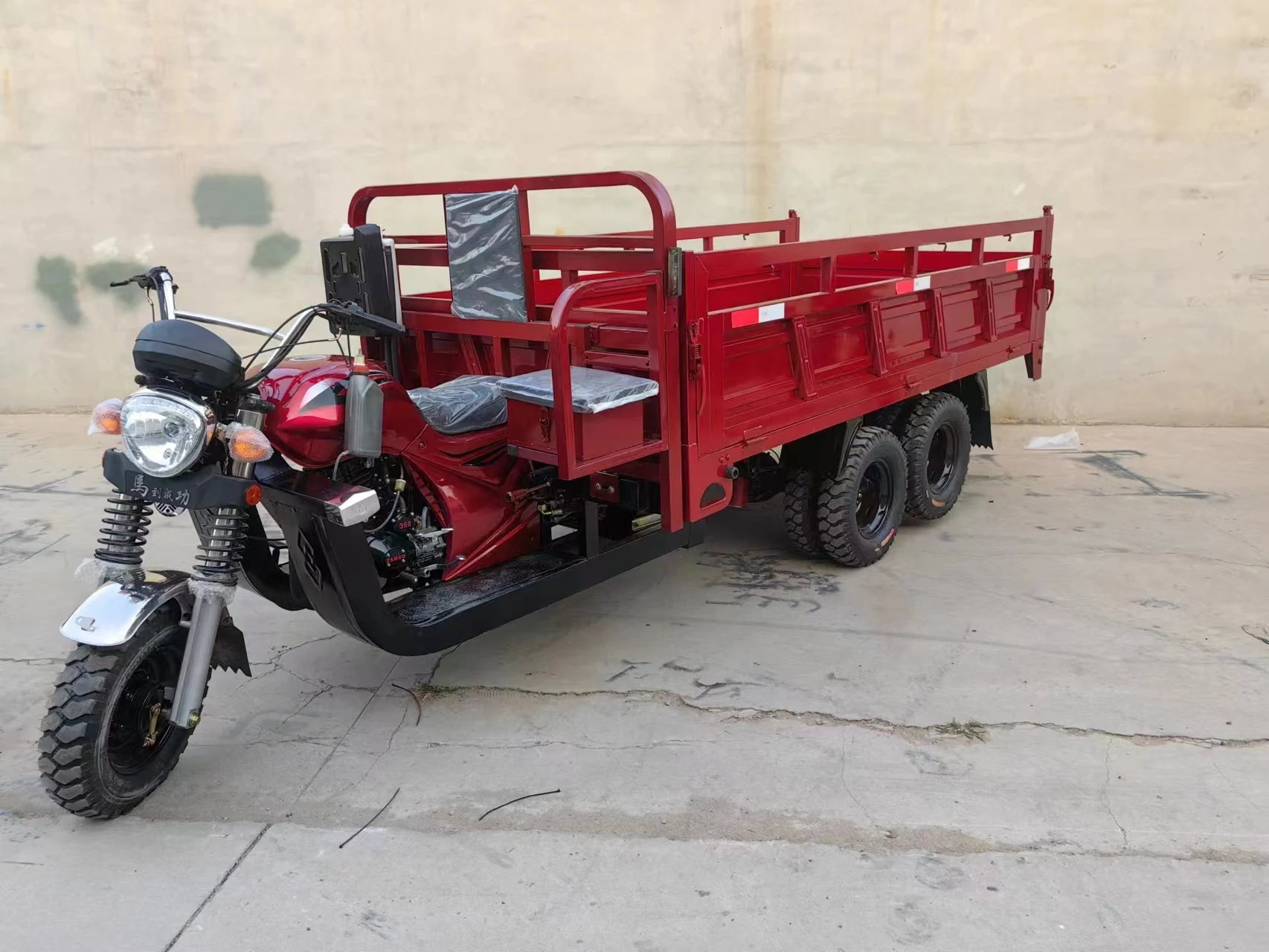 Премиум 250CC/300CC/350CC двигатель с водяным охлаждением моторизованный трехколесный грузовой велосипед 9 колесами для транспортировки высокой мощности