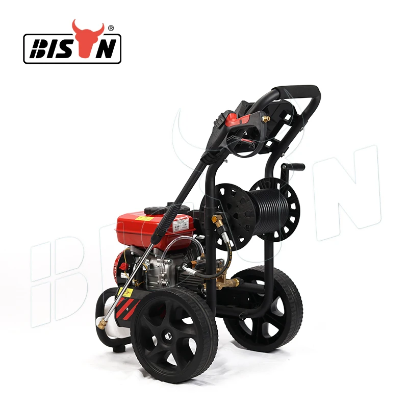 Bison Manufacturer Car Washing Equipment Compact 180BAR 6.5HP 9LPM High Pressure Washer With Ohv Engine