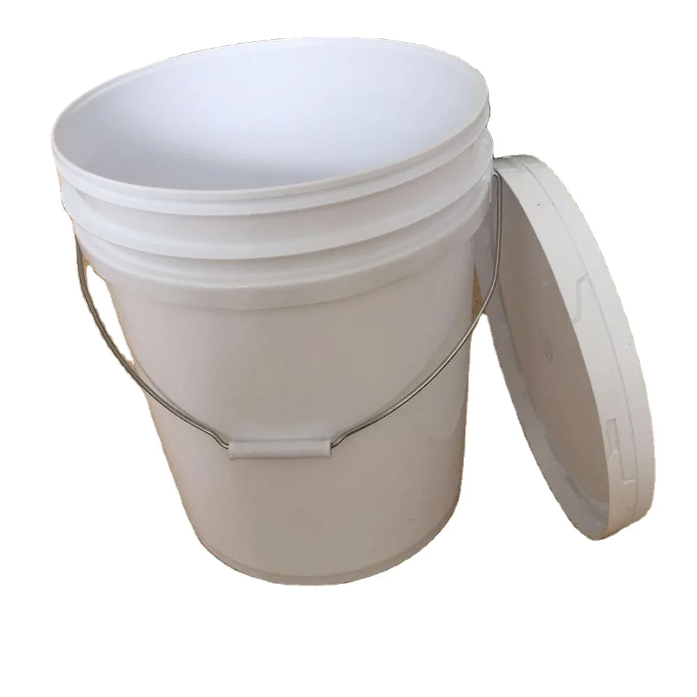 2.5 liter transparent plastic containers paint clear drum with lid