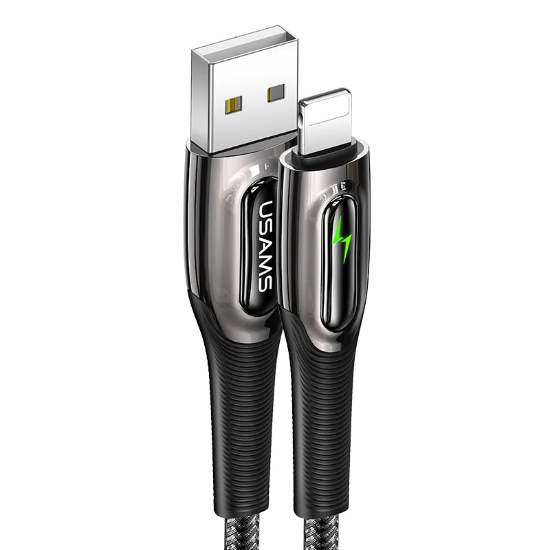 USAMS Новый автоматический отключение Smart Power-off PD Быстрая зарядка USB кабель для передачи данных мобильного