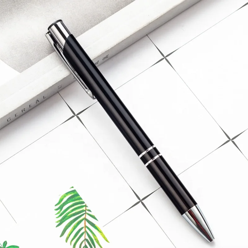 Metal printed logo pen sale promotional custom logo pen metal ball ballpoint pen