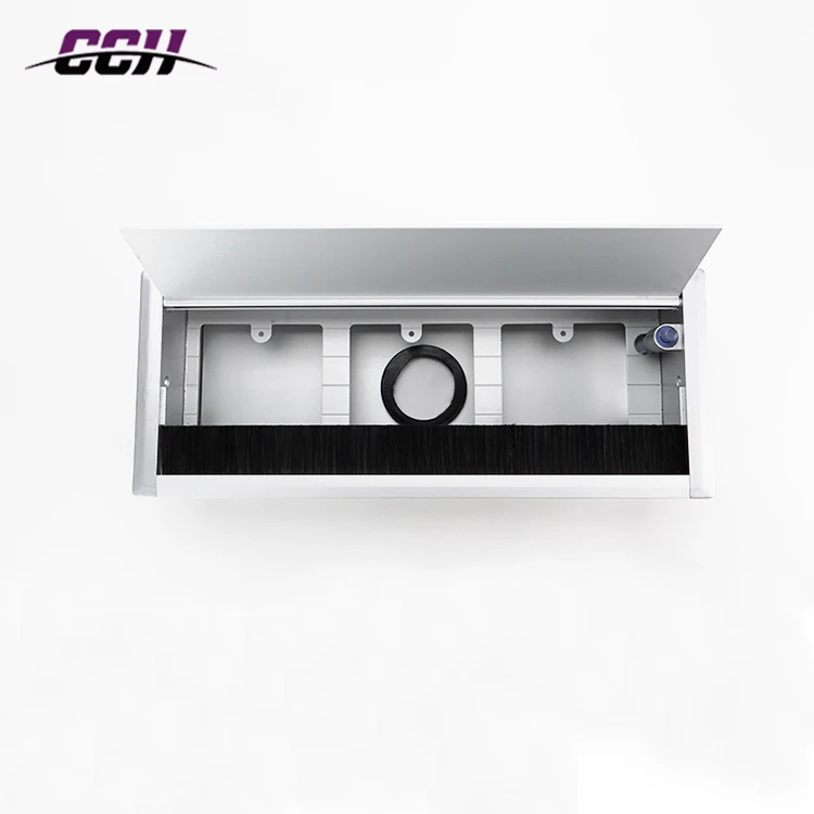 Computer desk hole cover cable grommet table wire management box cable management box charging socket