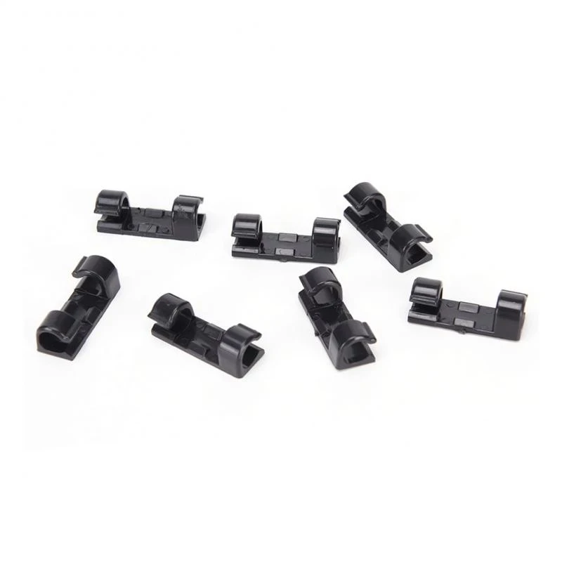 16/20Pcs Cable Clips Organizer Drop Wire Holder Cord Management Self-Adhesive Cable Manager Fixed Clamp Wire Winder