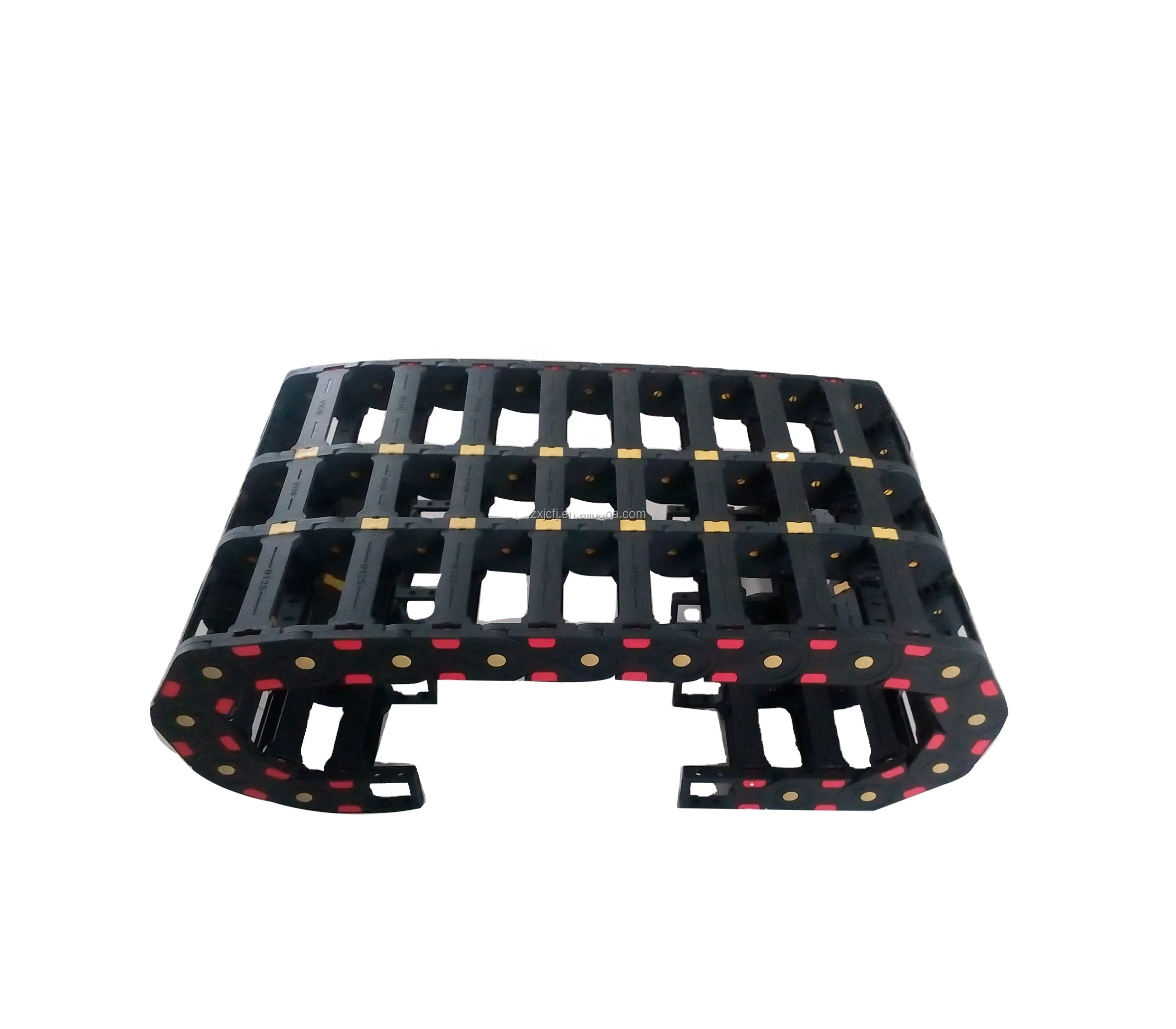 Bridge type plastic cnc cable roller drag chain