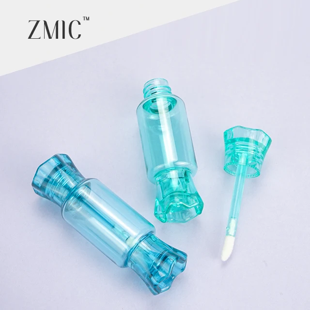 Candy lip gloss tubes13ml empty container AS material colorful blue purple yellow pretty lipgloss tube candy packaging for kid