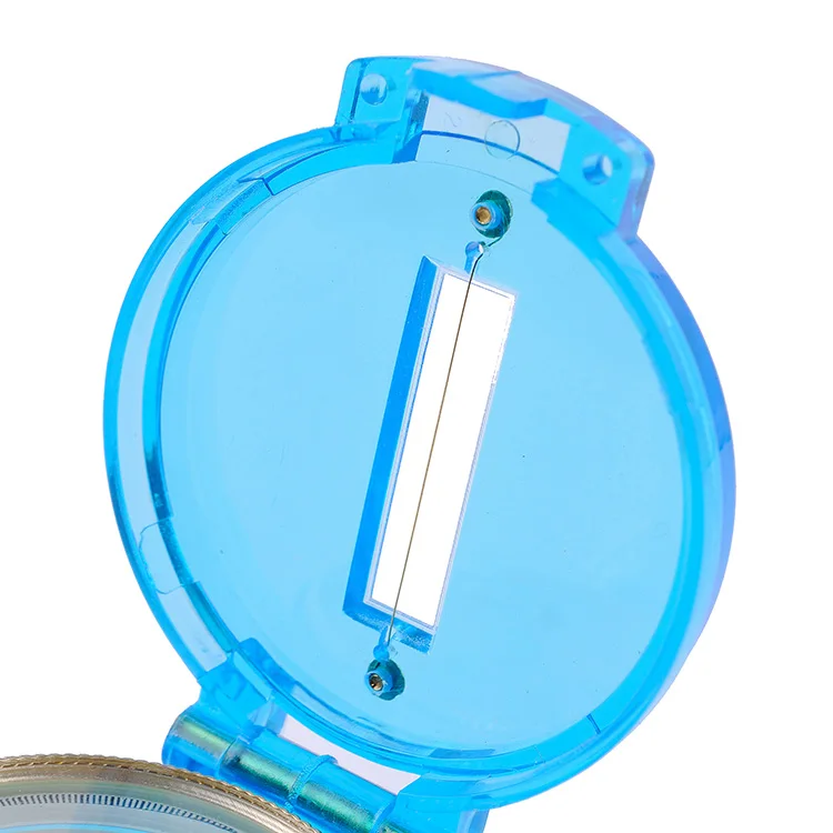 Boshile Blue Life Waterproof Compass 360 Dial ABS Case Customizable Size Portable Outdoor Guide Kids-for Tourism Hiking Climbing