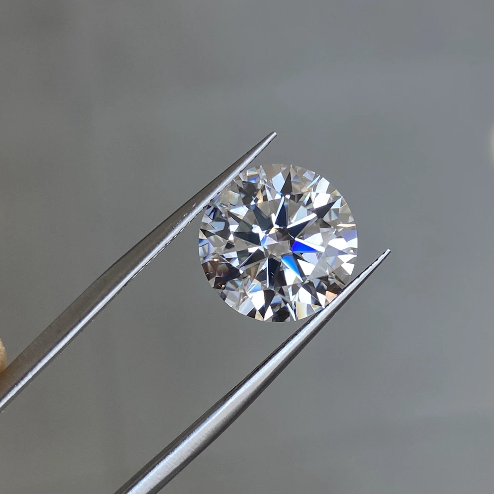  Оптовая продажа 1 карат свободные Moissanite круглые 6 5 мм белый синтетический алмаз