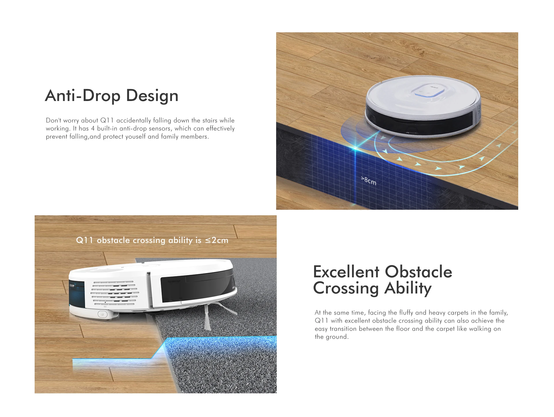 Good Robotic Vacuums with Mop 4000Pa Suction for Household and Hard Floor Cleaning Smart Vacuum