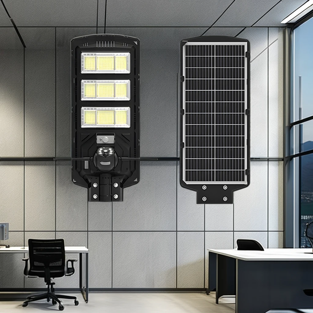 4G/WIFI HD solar street light monitoring outdoor solar camera 18000mah all in one solar street light