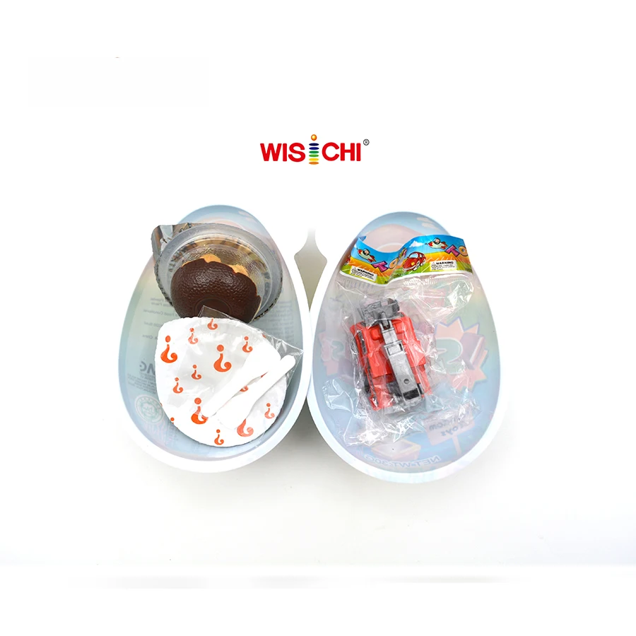 Бесплатный Образец OEM Сюрприз Яйцо Халяль на заказ с прекрасной упаковкой шоколадное яйцо веселыми игрушками