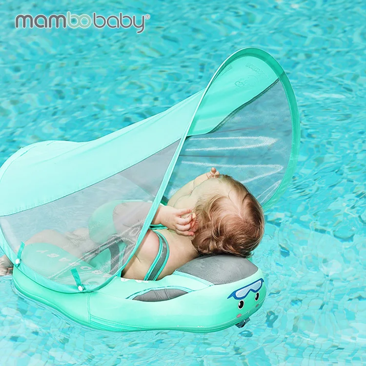  Mambobaby детский не надувной плавательный круг безопасный ребенок нагрудный поплавок с навесом летний открытый бассейн для купания