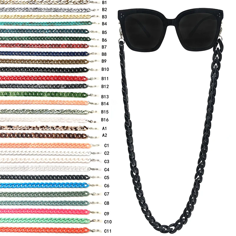 Acrylic Eyeglass Chain Holder Necklace Sunglasses Strap Cords glasses rope for women men