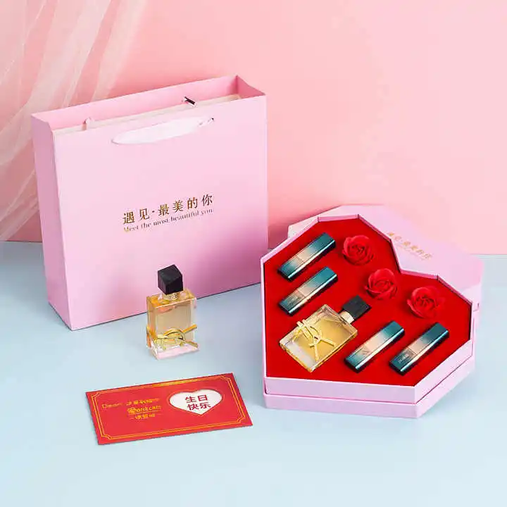 Подарочная коробка ко Дню Святого Валентина упаковка роскошные подарочные коробки в форме сердца для подарочного набора на День