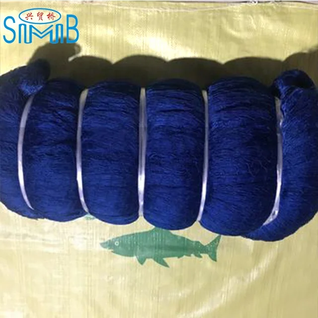 Nylon Multifilament Thailand Fishing Net for River Prices Bule Color Sardine Double Knotted for Small Fish Gill Net Fishing
