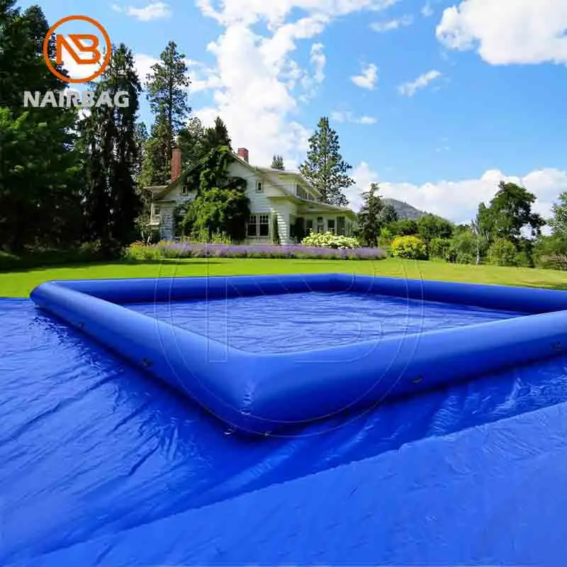 Portable Giant Inflatable Swimming Pool Kids And Adults Airtight Blow Up Pools with Hand Boats