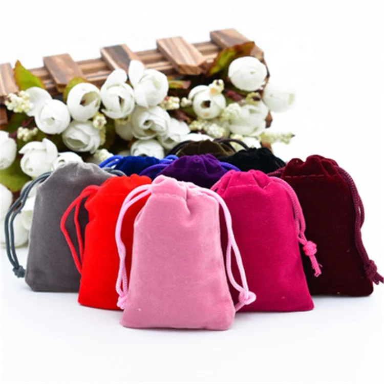 Wholesale Royal Blue Velvet Drawstring Pouch Mobile Phone Packing Gifts Bags