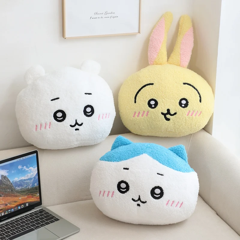 Cartoon chiikawa Plush Cute Dolls Kids Gifts Household Sofa Back Cushion Car Cushion Pillows