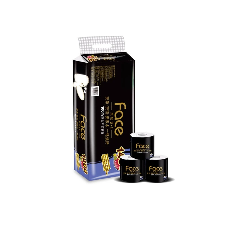 Super Cheap Bamboo Pulp Toilet Paper Tissue Water-Soluble Bath Tissue Paper Roll For Restaurant Hotel