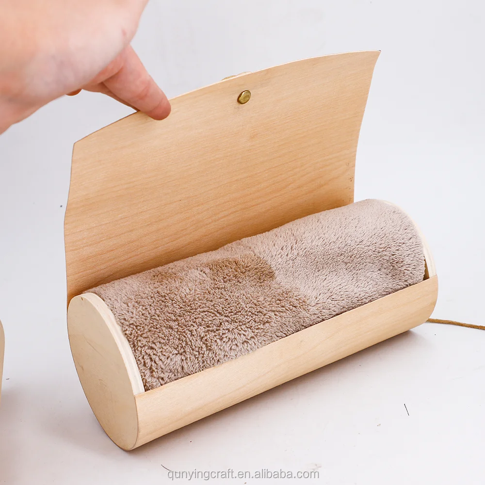 Customized size handmade birch veneer pack gift box for multiple usage