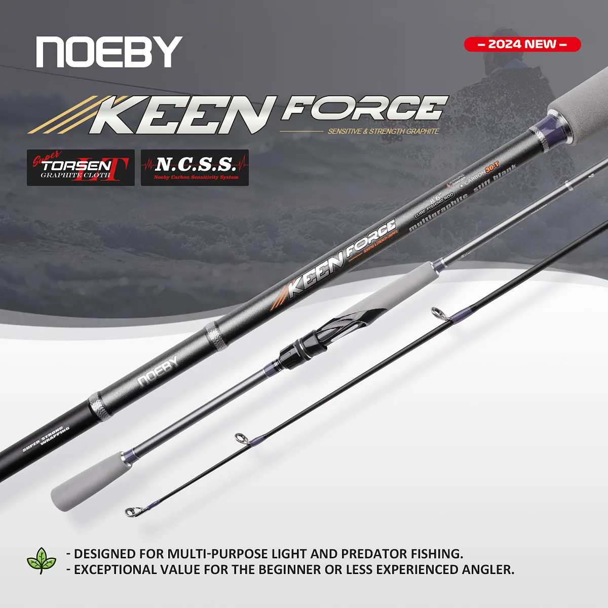 multi purpose light predator full carbon beginner angler trout rockfish  flounder sea bream NOEBY rod