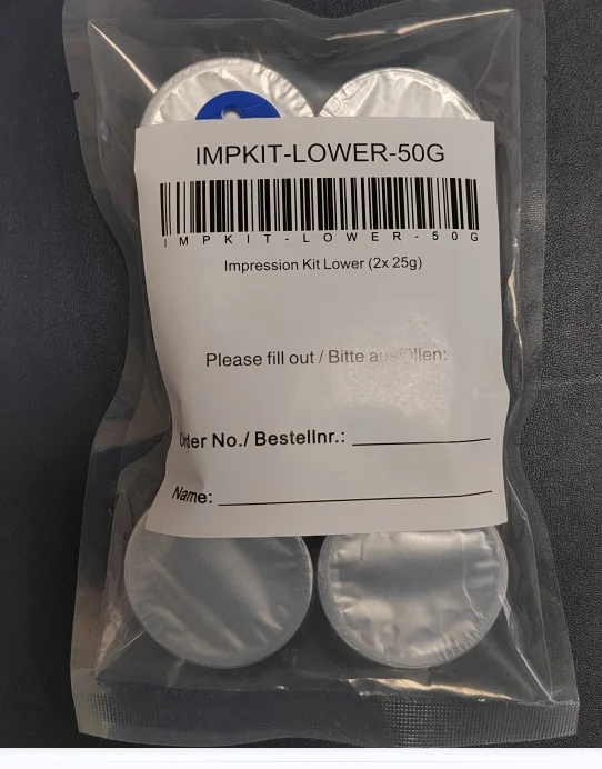 Base and catalyst available silicone dental putty  kit for disposable usage  impression