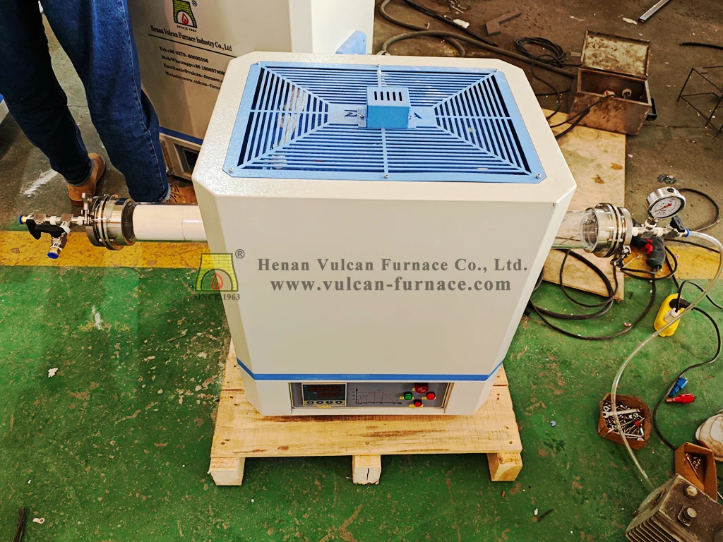 Manufacturer Split typeOpen type tube furnace VF-12KQ Laboratory Single Heating Zone Lab Horizontal Vacuum Tube Furnace