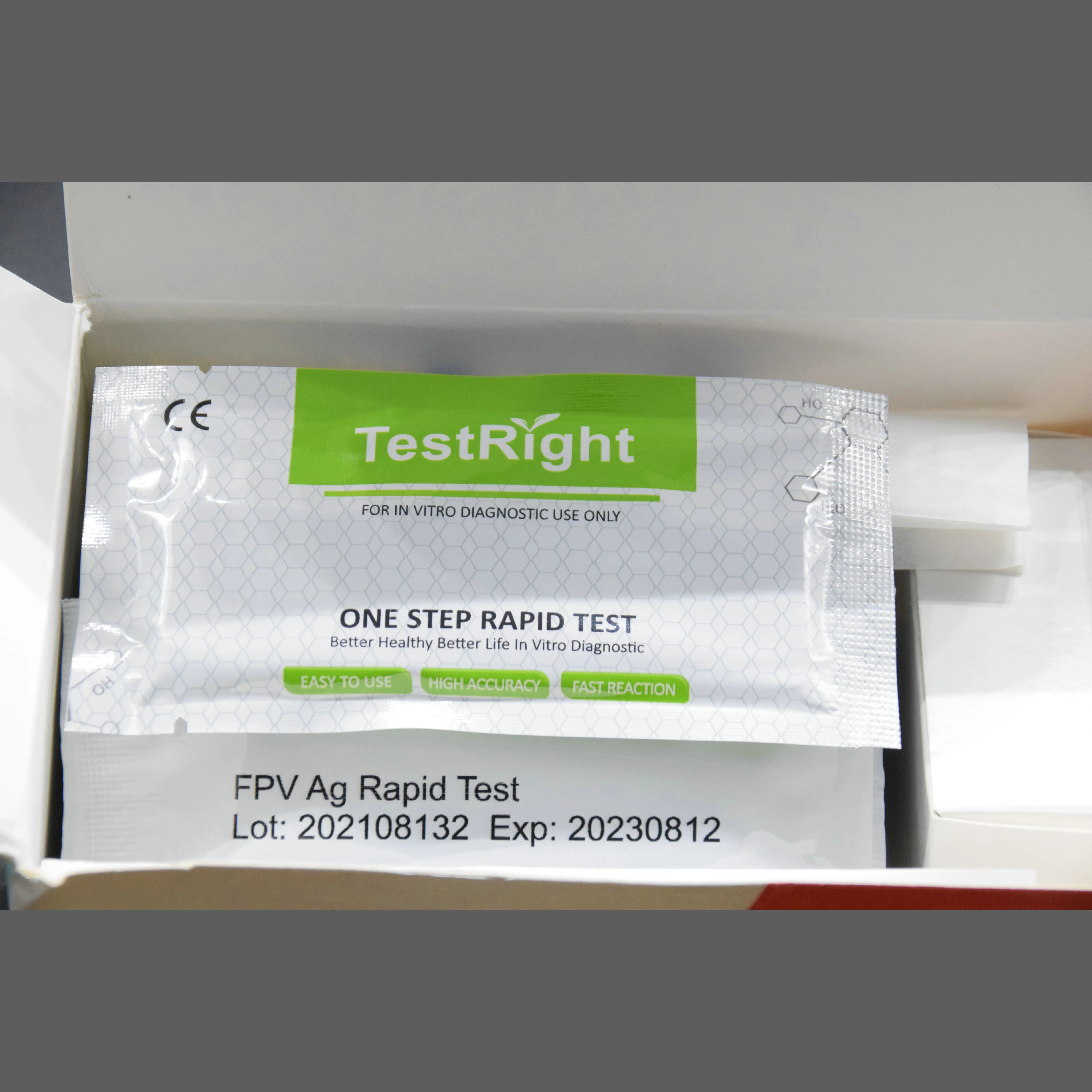 CE ISO factory  supply ship soon  delivery fast high quality Cat Fpv Rapid Test Kit Feline Parvovirus Panleukopenia ag test kit