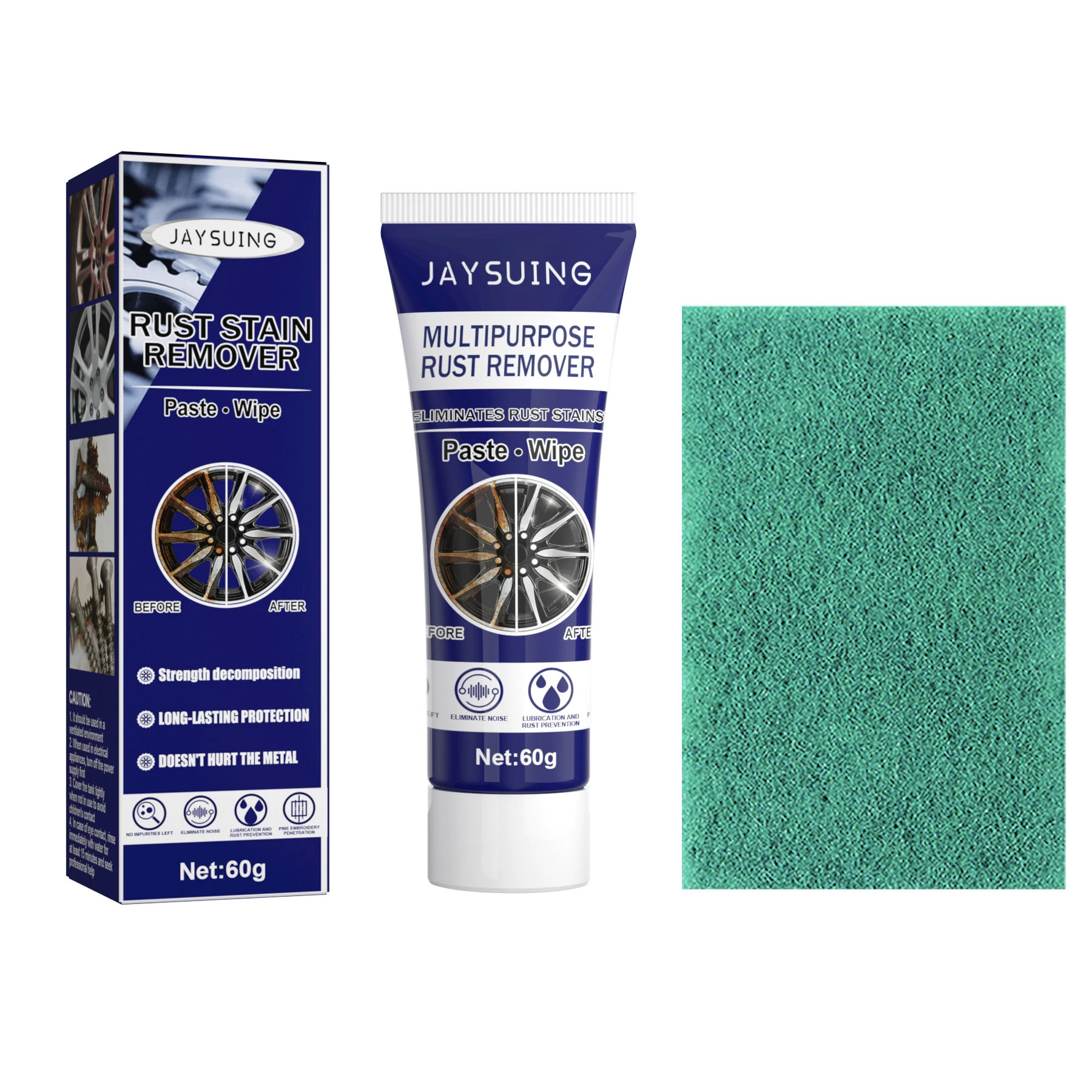 Cast iron rust stain remover stainless steel surface rust remover car rust stain brake dust cleaner