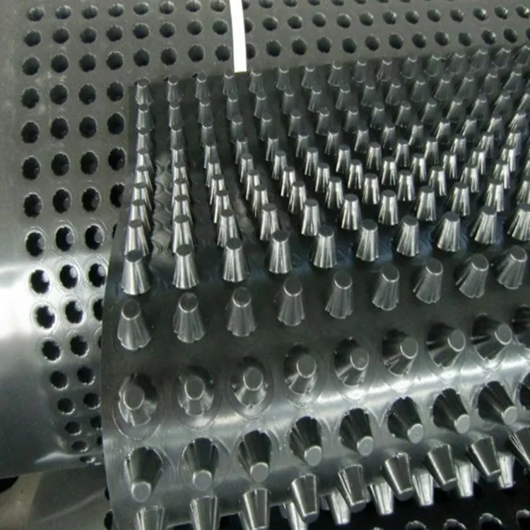 factory supply cheap Dimple HDPE plastic drainage board for basement waterproofing