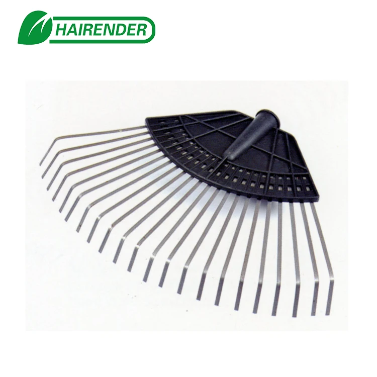 
22T Wooden Handle and Steel Handle Metal Extending Garden Leaf Leaves Rake for Grass Weed Lawn 