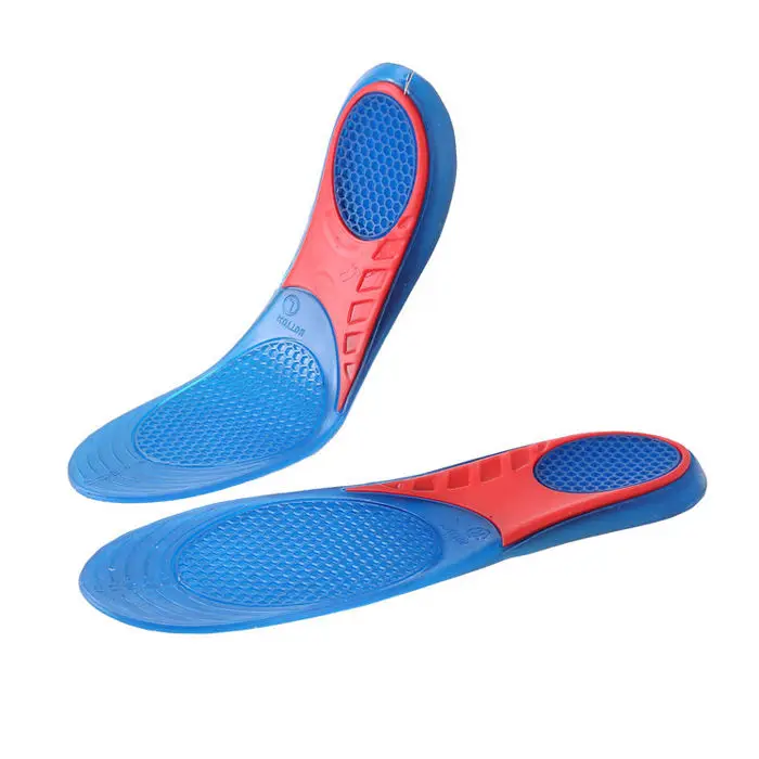 Shock absorbing silicone custom sport&comfort hiking boot insole basketball massage gel arch support sport insoles for shoe