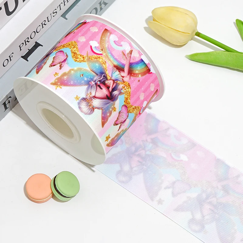 Printed Ribbon DIY Craft for Packing Bow Garment Sewing Accessory