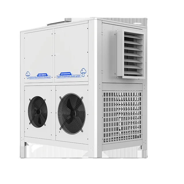 Air conditioner unit for mushroom growing system