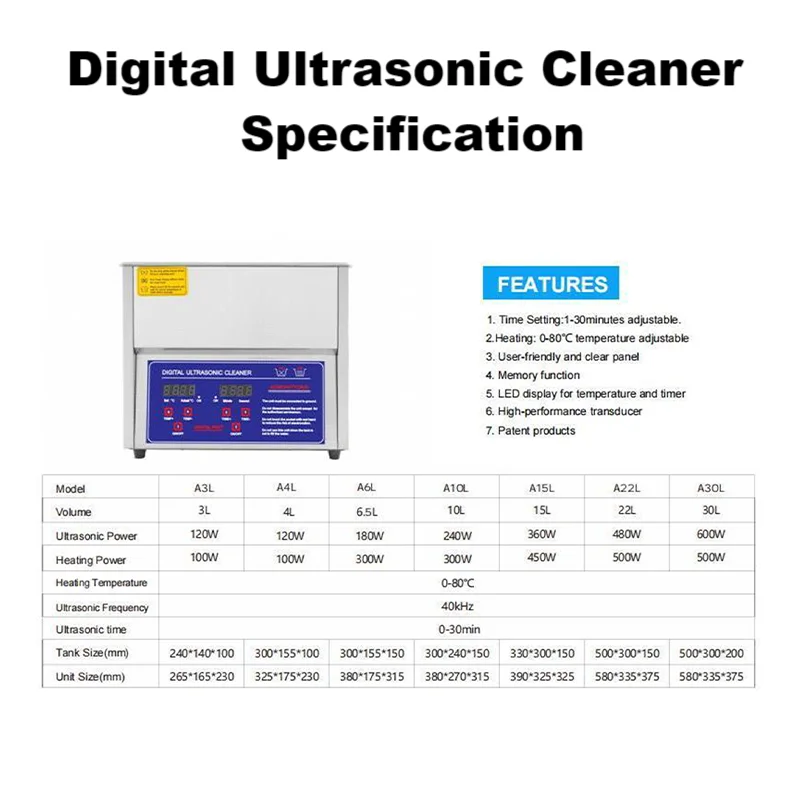 New Arriving Ultrasonic Cleaner 2L Homeuse Style 100W Heating Power For Cleaning Jewelry Necklaces Rings Earrings