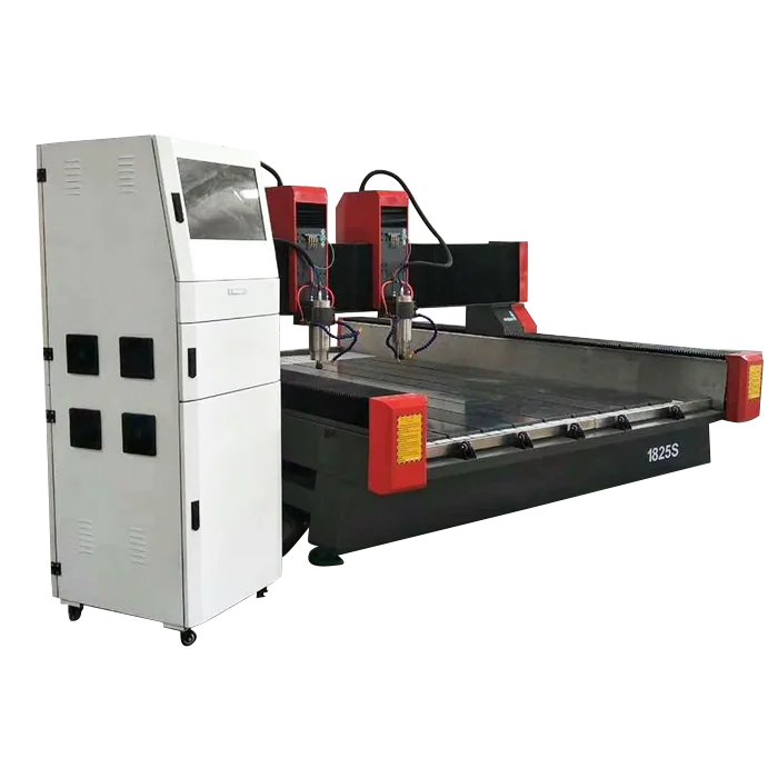 
Heavy Duty Double heads 3D Marble CNC Router 