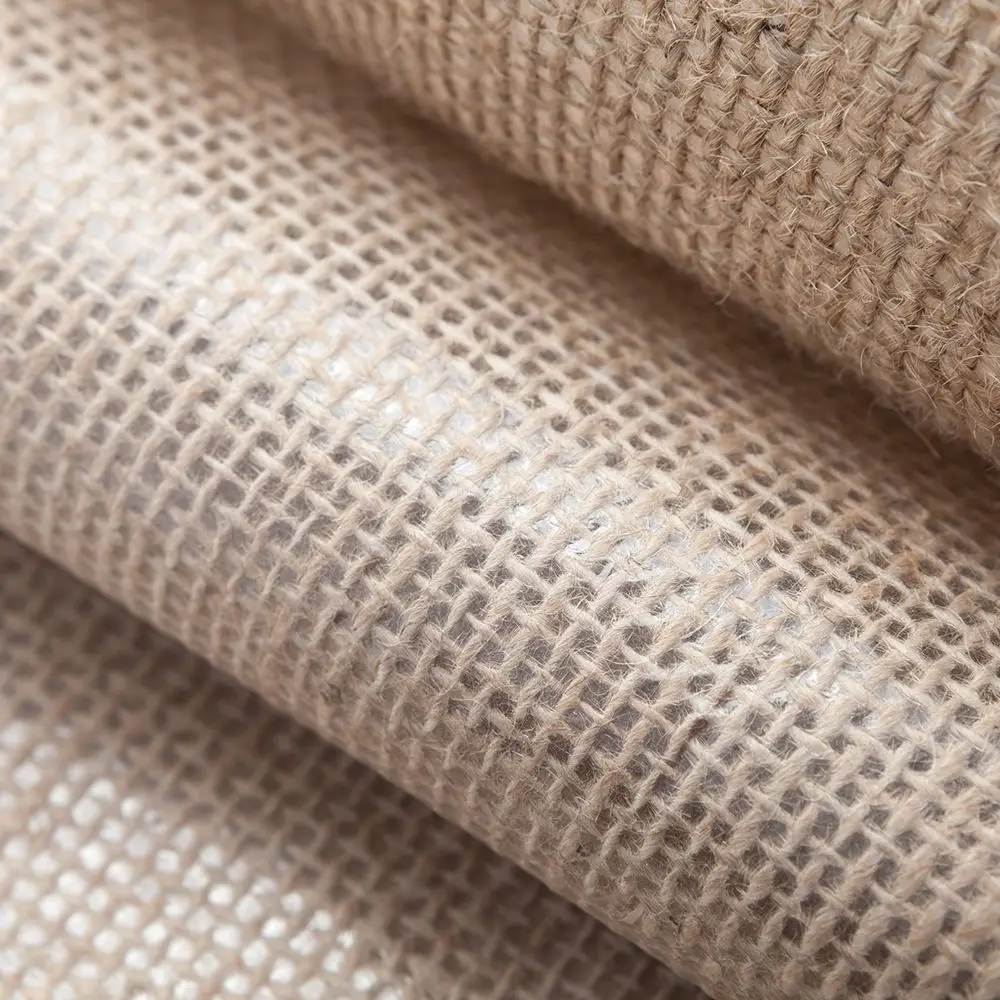 European Style Sustainable 100m Sackcloth Hessian Roll Natural Hemp Fabric
